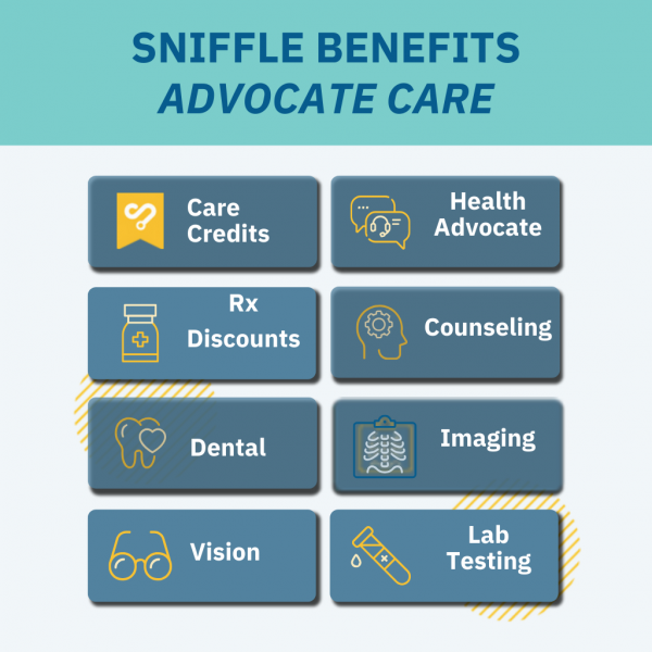 Sniffle Benefits Advocate Care